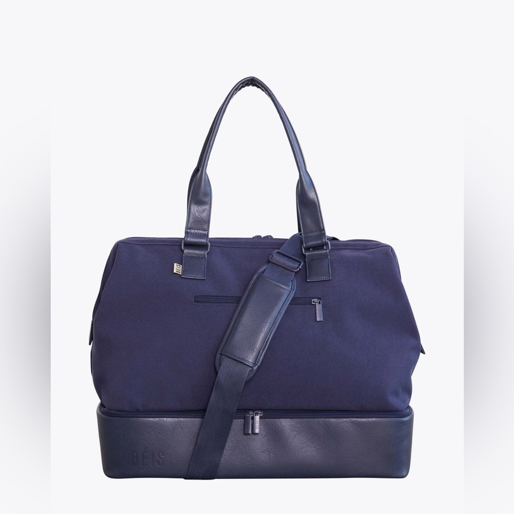 BEIS The Weekender + Dopp Kit Navy Blue Set
